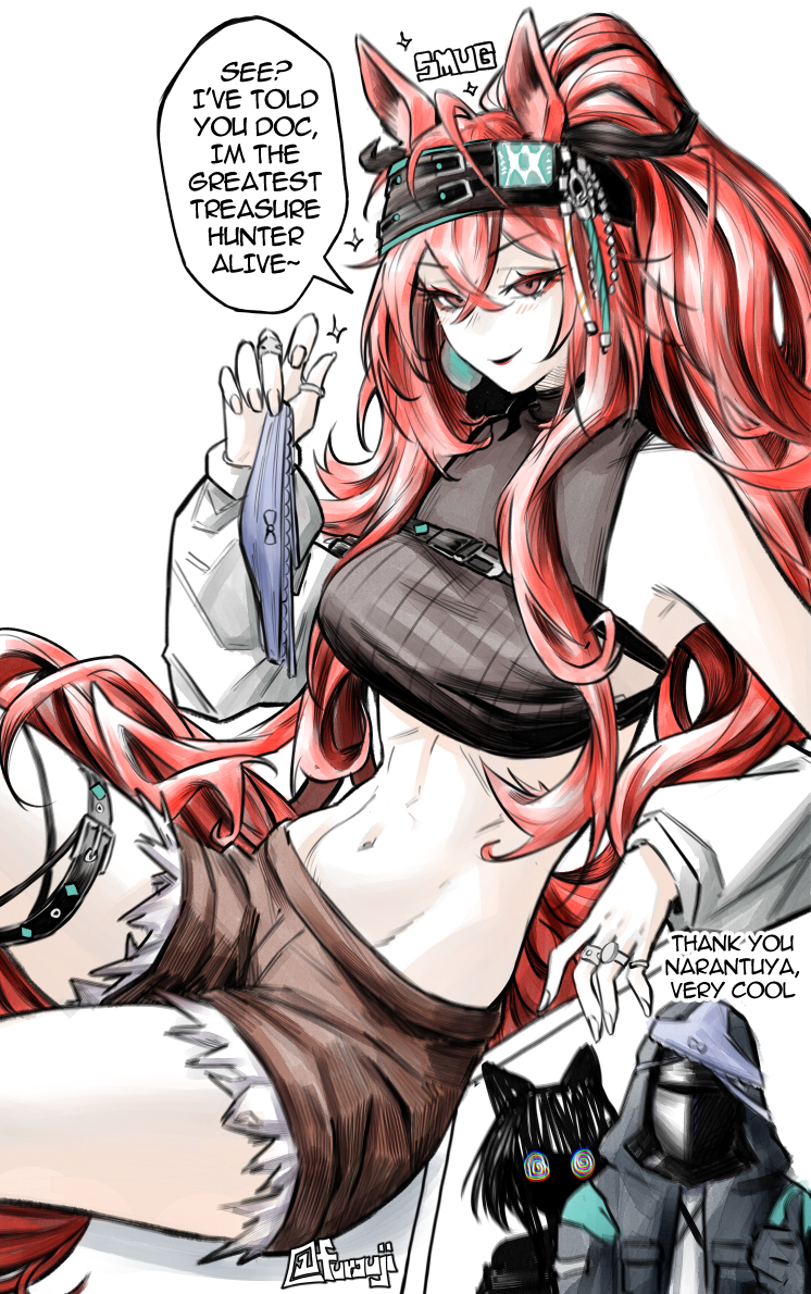 doctor, kal'tsit, and narantuya (arknights) drawn by furauji