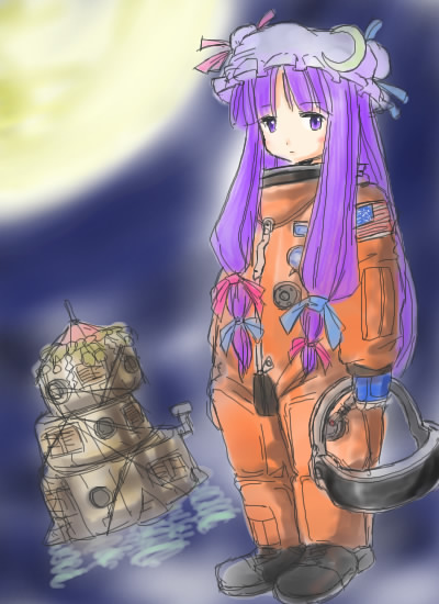 patchouli knowledge (touhou and 2 more) drawn by gagawa_ichi
