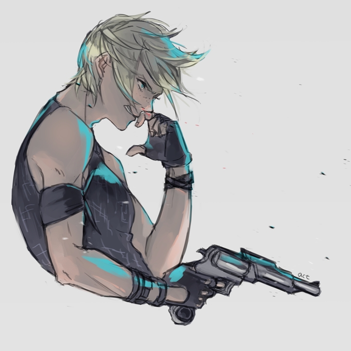 prompto argentum (final fantasy and 1 more) drawn by oimo_(oimkimn)