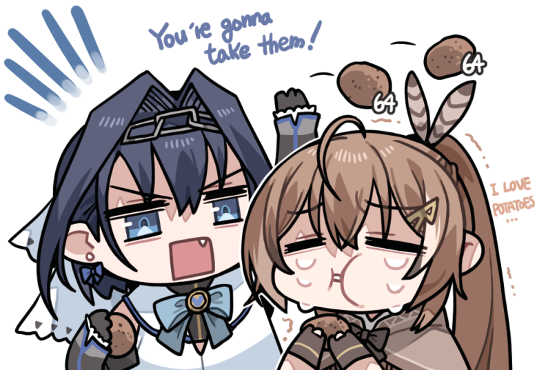 ouro kronii and nanashi mumei (hololive and 2 more) drawn by clipe