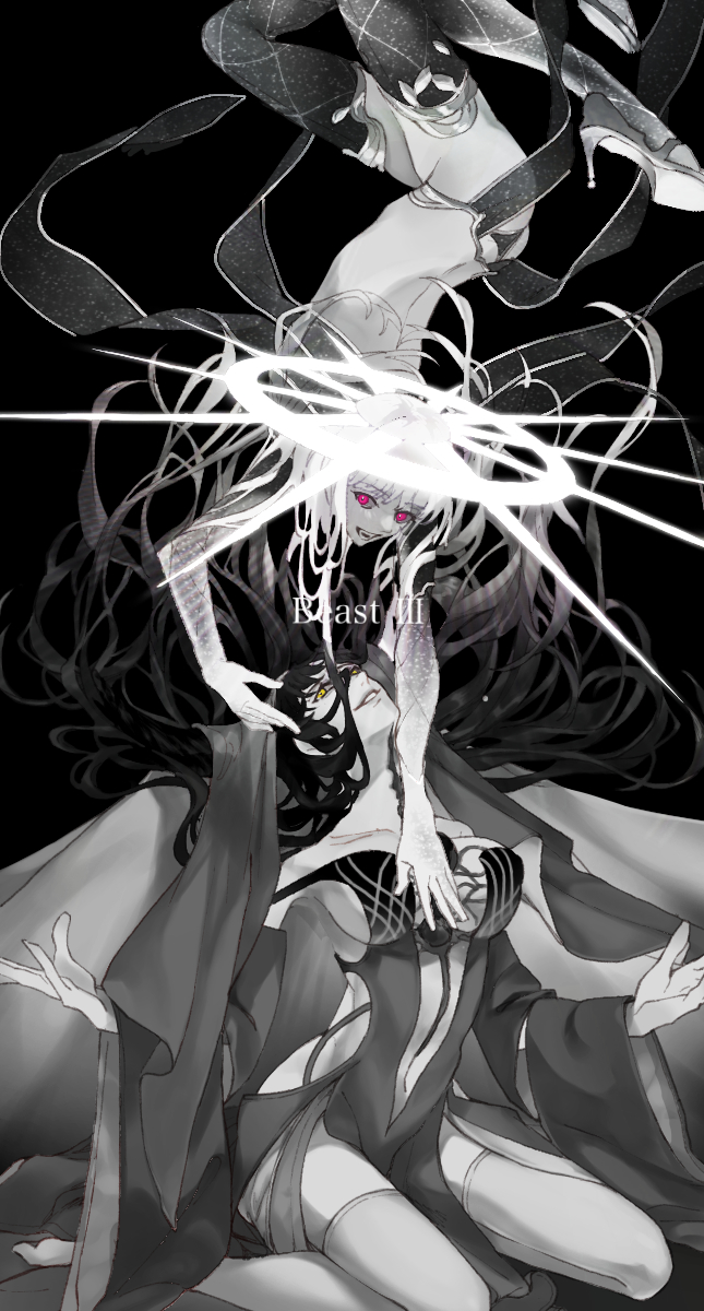 sessyoin kiara and kama (fate and 1 more) drawn by bakushi_(kaeritai0609)