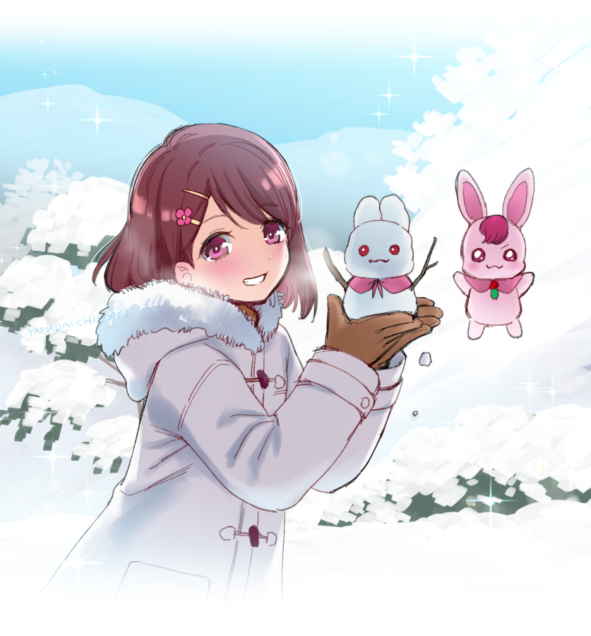 hanadera nodoka and rabirin (precure and 1 more) drawn by yamada_ichizoku