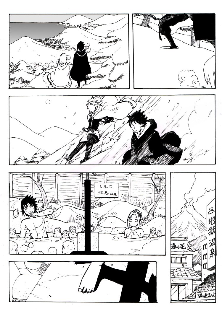 haruno sakura and uchiha sasuke (naruto) drawn by alice_kei_(lemon-jiru)