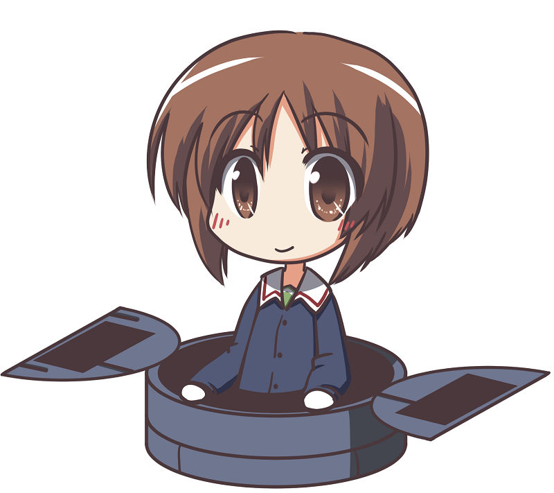 nishizumi miho (girls und panzer) drawn by fictional_sister