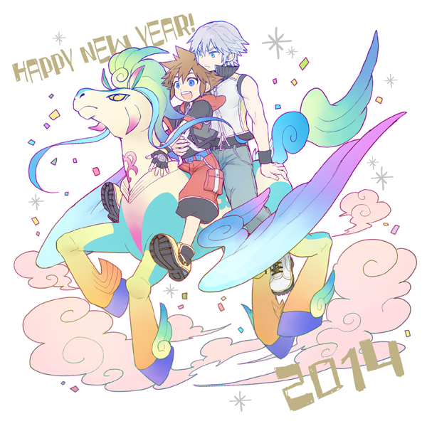 sora and riku (kingdom hearts and 1 more) drawn by ng_sam
