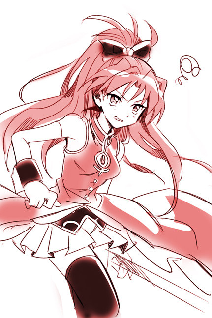 sakura kyoko (mahou shoujo madoka magica) drawn by penki