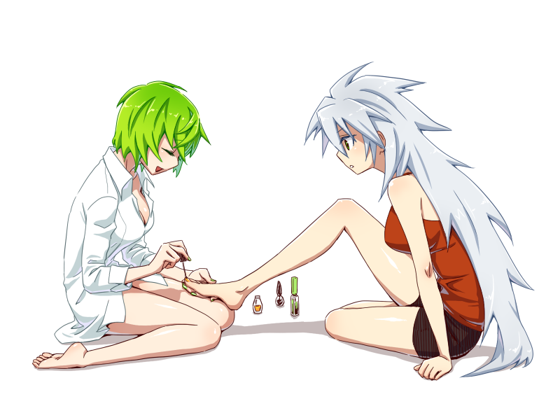 ragna the bloodedge and hazama (blazblue) drawn by arin66