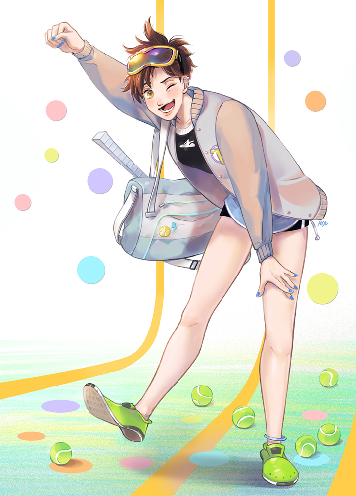 tracer (overwatch and 1 more) drawn by peyo_han