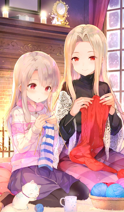 irisviel von einzbern, sitonai, and shirou (fate and 1 more) drawn by sakura_koharu