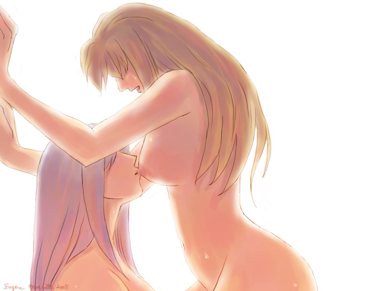 kuga natsuki and fujino shizuru (my-hime) drawn by eugene