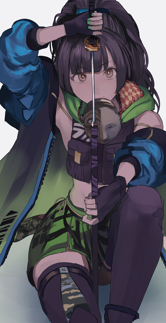 mayuzumi fuyuko (idolmaster and 1 more) drawn by sawarakajin