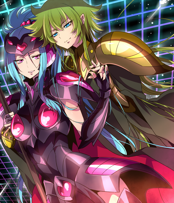 gallia and gemini paradox (saint seiya and 1 more) drawn by mochimako_(mushikera_hoi2)