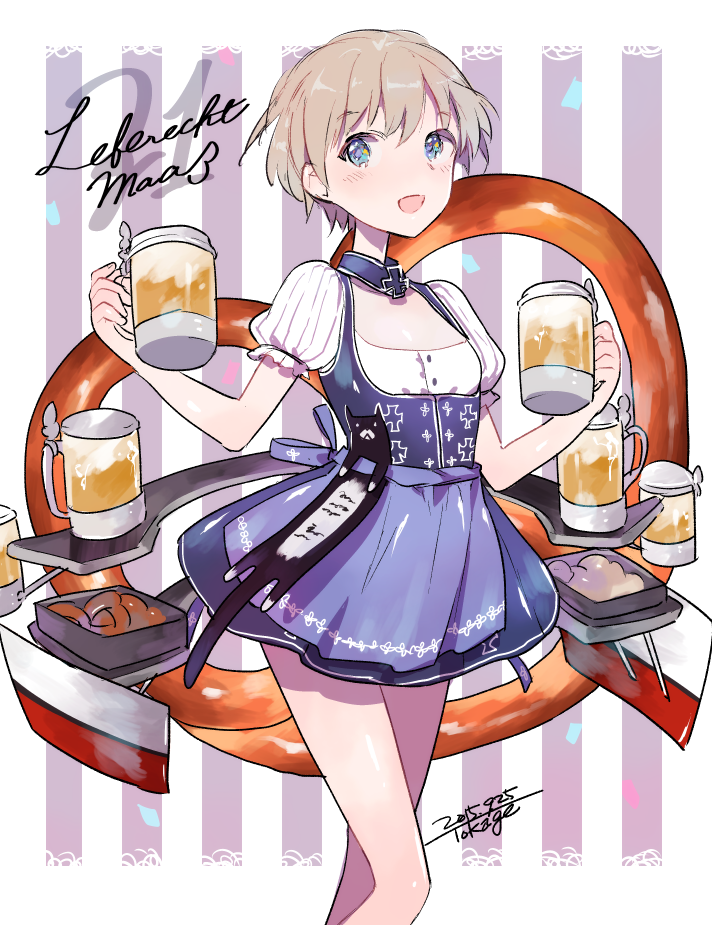 z1 leberecht maass and unsinkable sam (kantai collection) drawn by ichikura_tokage