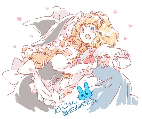 kirisame marisa and alice margatroid (touhou) drawn by mitsumoto_jouji