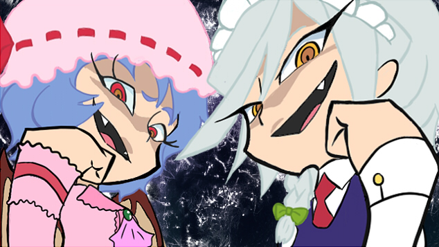 remilia scarlet and izayoi sakuya (touhou and 1 more) drawn by natsuhara_(554585)