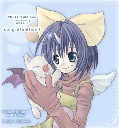 moogle and eiko carol (final fantasy and 1 more) drawn by hirokazu_ryou