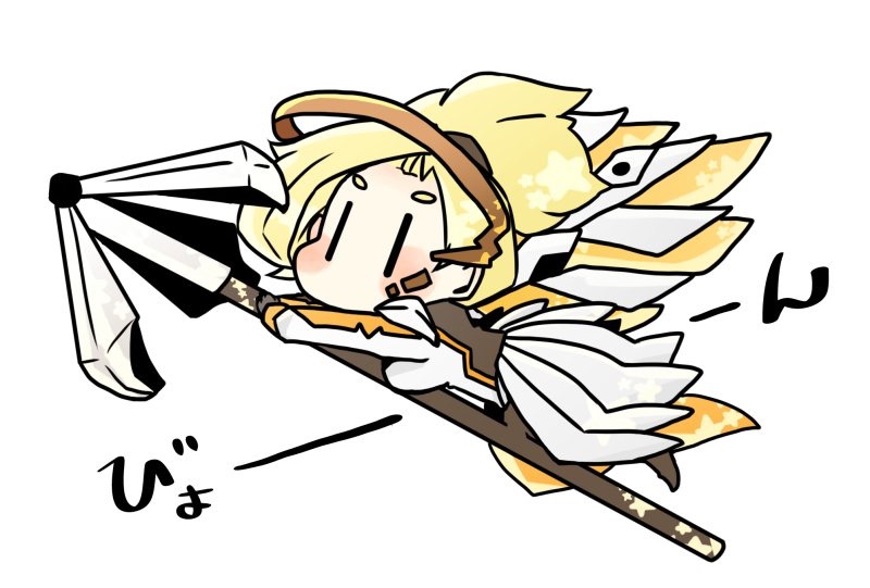 mercy (overwatch and 1 more) drawn by morita_(moge)