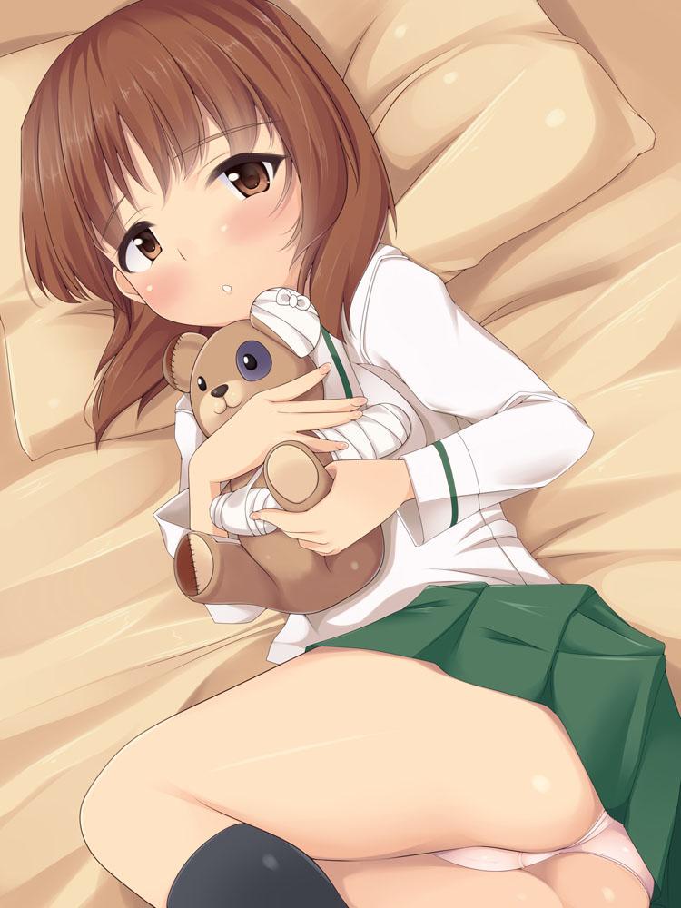 nishizumi miho and boko (girls und panzer) drawn by nksk