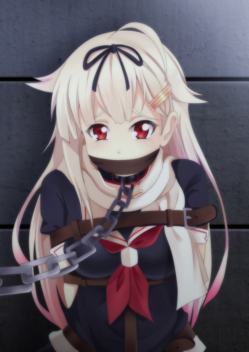 yuudachi and yuudachi kai ni (kantai collection) drawn by yasume_yukito