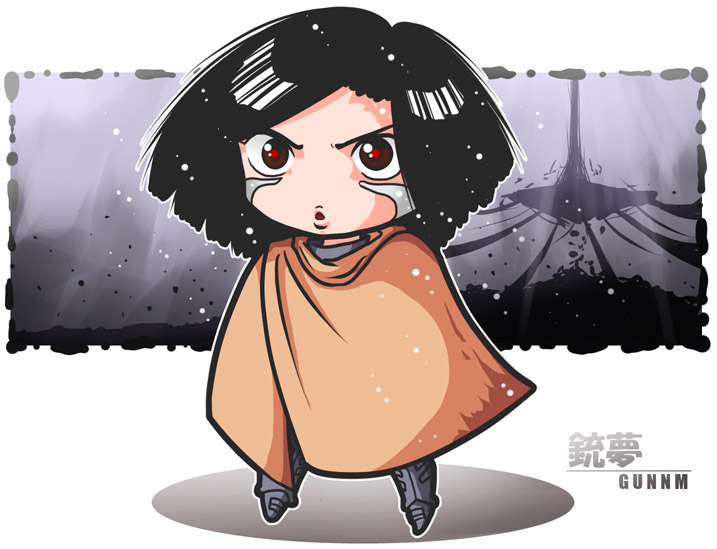 alita and salem (battle angel alita) drawn by kuniyoshi_(kunikichi)