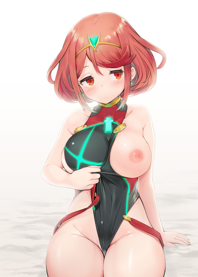 pyra (xenoblade chronicles and 1 more) drawn by amekosame