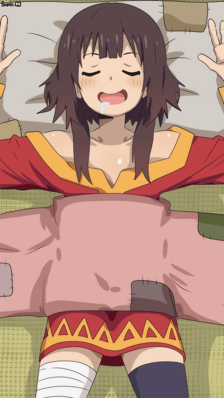 megumin (kono subarashii sekai ni shukufuku wo!) drawn by bambi2000line