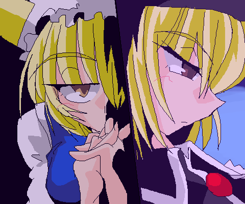 yakumo ran and lunasa prismriver (touhou) drawn by kieyza