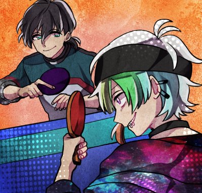 iida rintarou and aizawa tomoya (ookami game and 1 more)