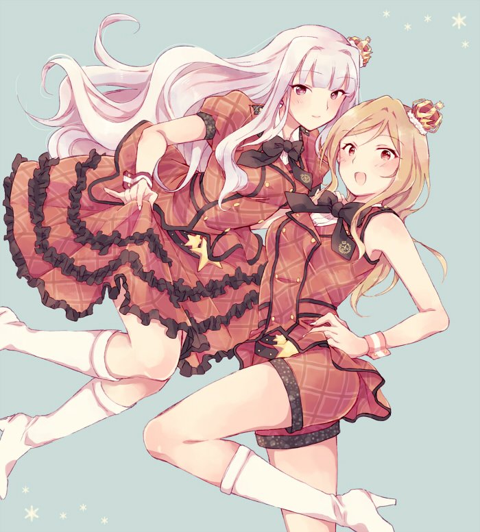 shijou takane and momose rio (idolmaster and 2 more) drawn by wato_(ko)
