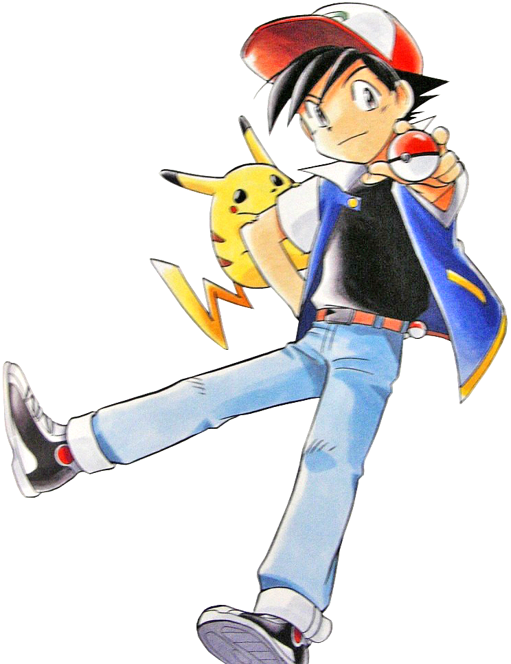 pikachu and ash ketchum (pokemon) drawn by mato_(mato-san_no_hon)