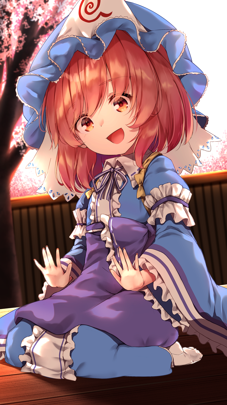 saigyouji yuyuko (touhou and 1 more) drawn by merxkialis