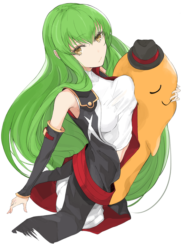 c.c. and cheese-kun (code geass) drawn by miruto_netsuki