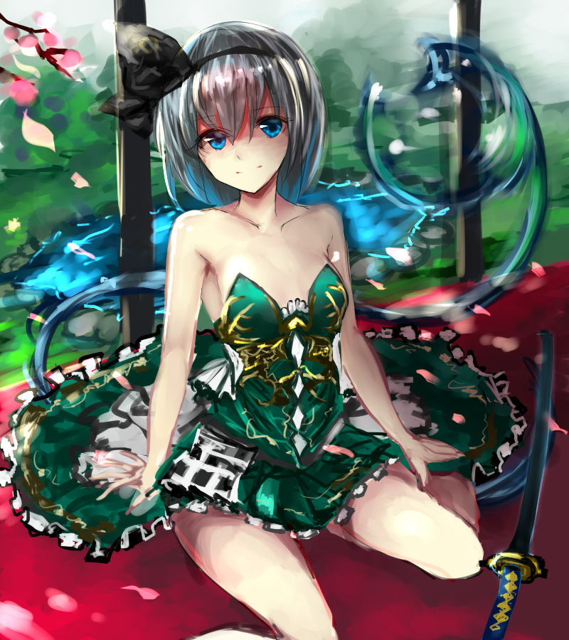 konpaku youmu (touhou) drawn by moruchi_(rinaka_moruchi)