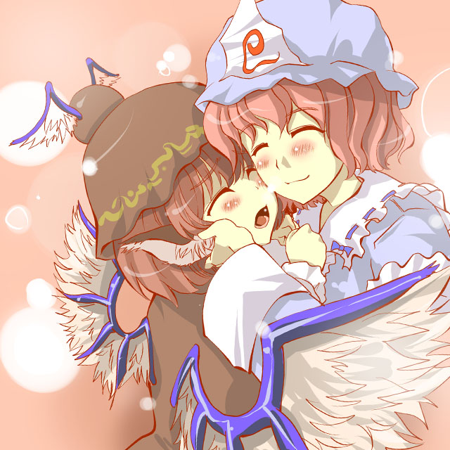 saigyouji yuyuko and mystia lorelei (touhou) drawn by nise_nanatsura