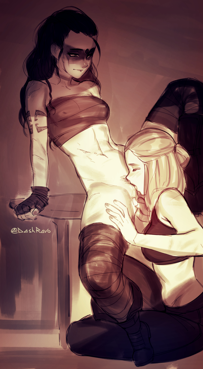 lexa and clarke griffin (the 100) drawn by dash_ravo