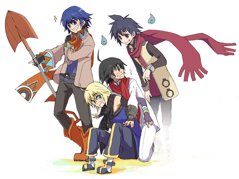 emil castagnier, dean stark, ash, almaz von almadine adamant, and shimono hiro (tales of and 8 more)