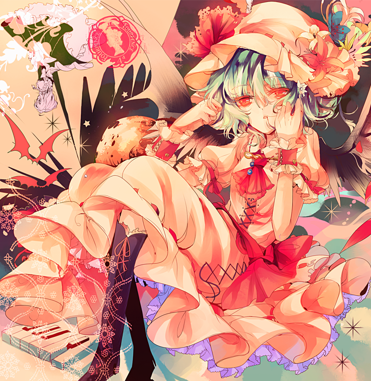 remilia scarlet and izayoi sakuya (touhou) drawn by kirero