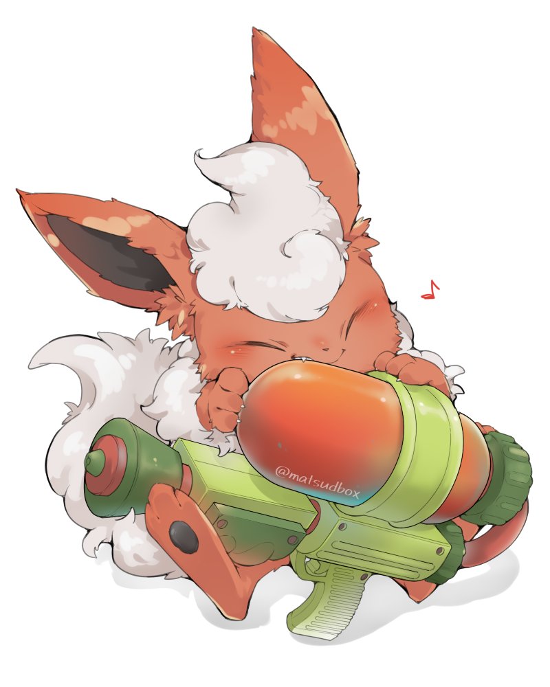 flareon (pokemon and 1 more) drawn by matsushita_(matsudbox)