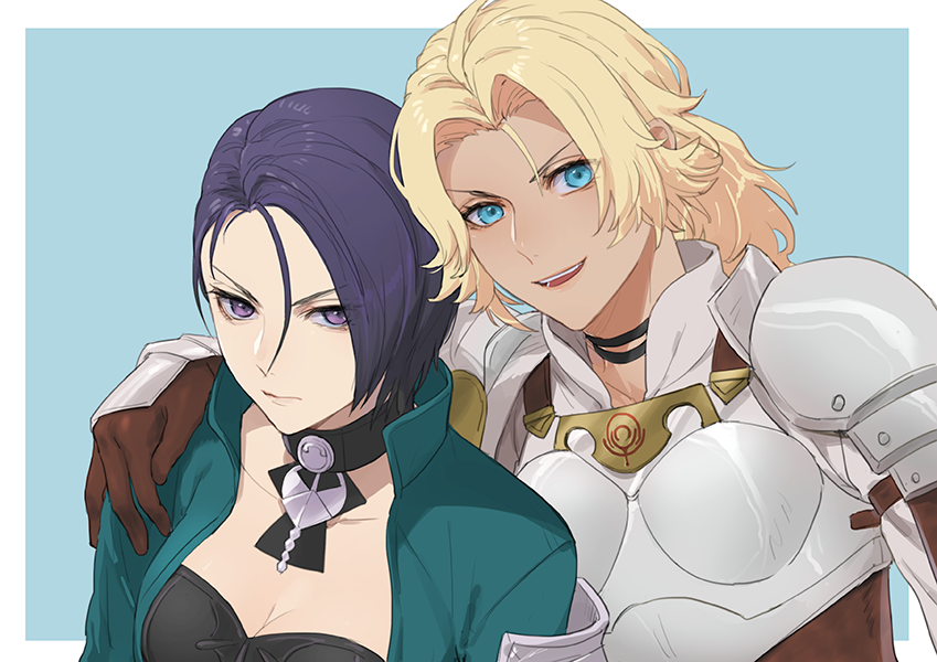 shamir nevrand and catherine (fire emblem and 1 more) drawn by isa_(peien516)