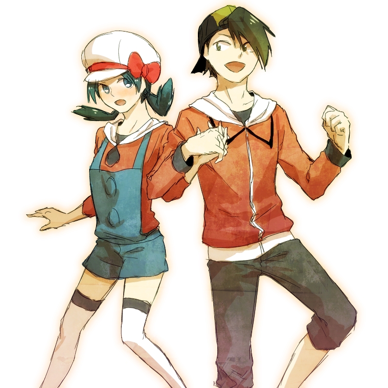ethan and kris (pokemon and 2 more) drawn by sh02a