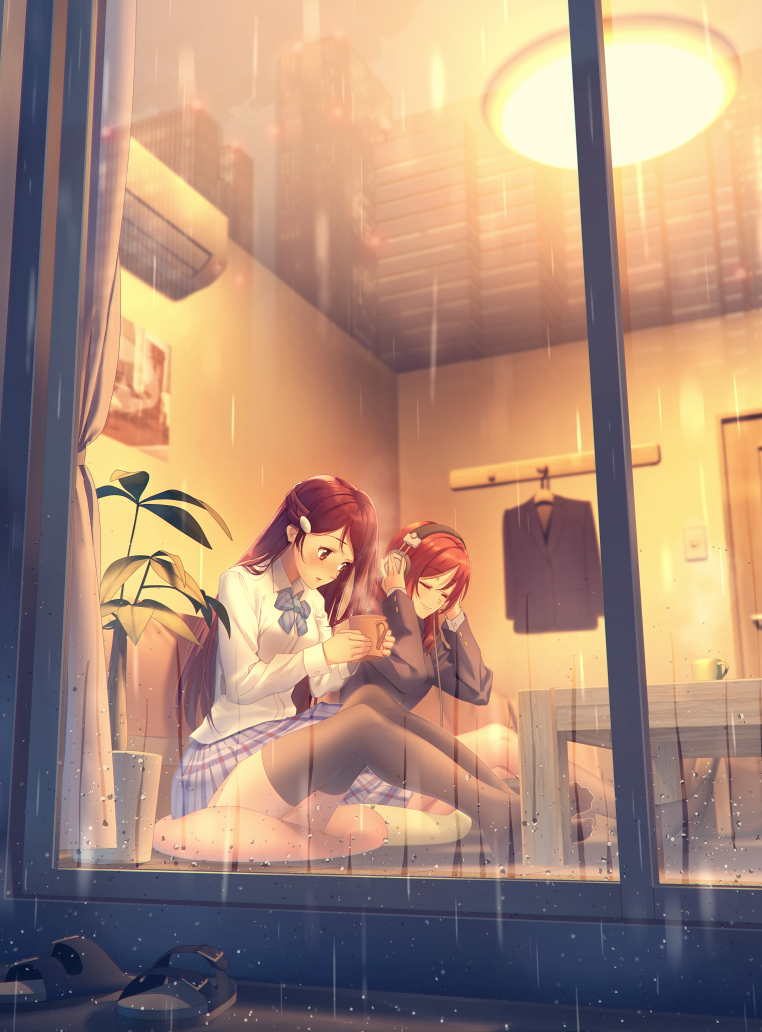 nishikino maki and sakurauchi riko (love live! and 2 more) drawn by nagareboshi
