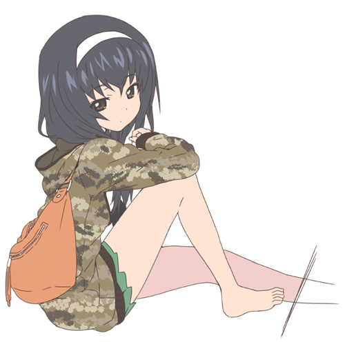 reizei mako (girls und panzer) drawn by mizuki_makoto