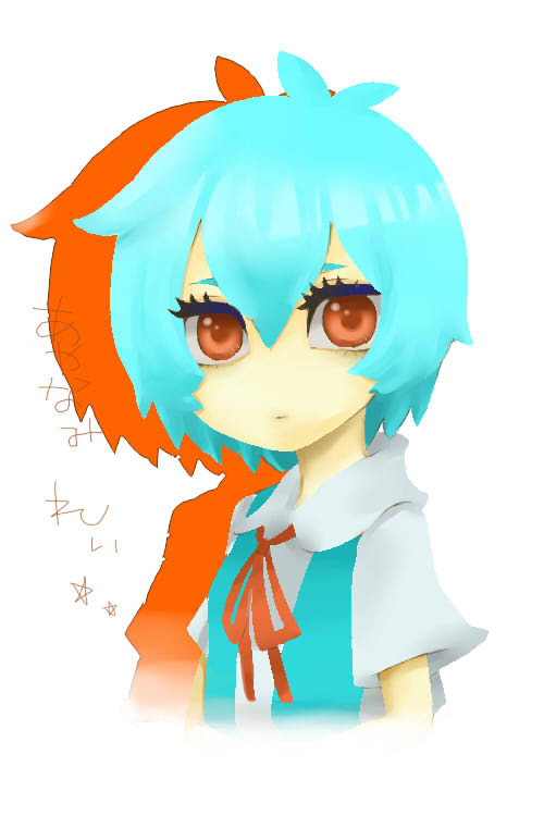 ayanami rei (neon genesis evangelion) drawn by motegi_(menti0424)