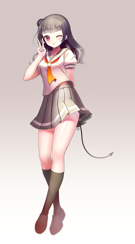 tsushima yoshiko (love live! and 1 more) drawn by 4b