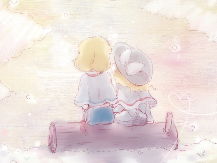 kirisame marisa and alice margatroid (touhou) drawn by k-k_(10ma10o)