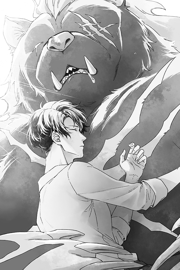 sung jin-woo and tank (solo leveling) drawn by cenjun9