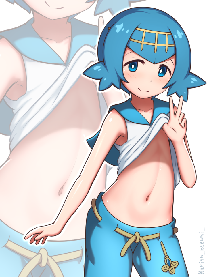 lana (pokemon and 1 more) drawn by arisu_kazumi