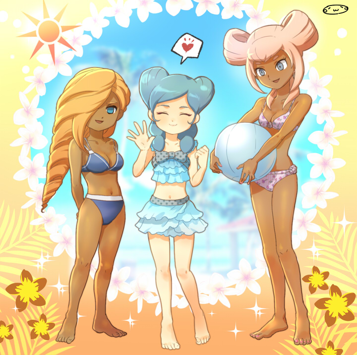 beta, reiza, and orca (inazuma eleven and 2 more) drawn by mizuhara_aki