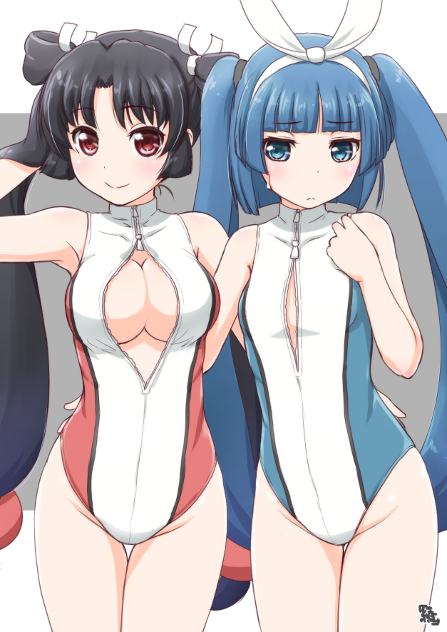 nipako and takasaki kusuko (ultimate nipper and 1 more) drawn by ayama_yuiya