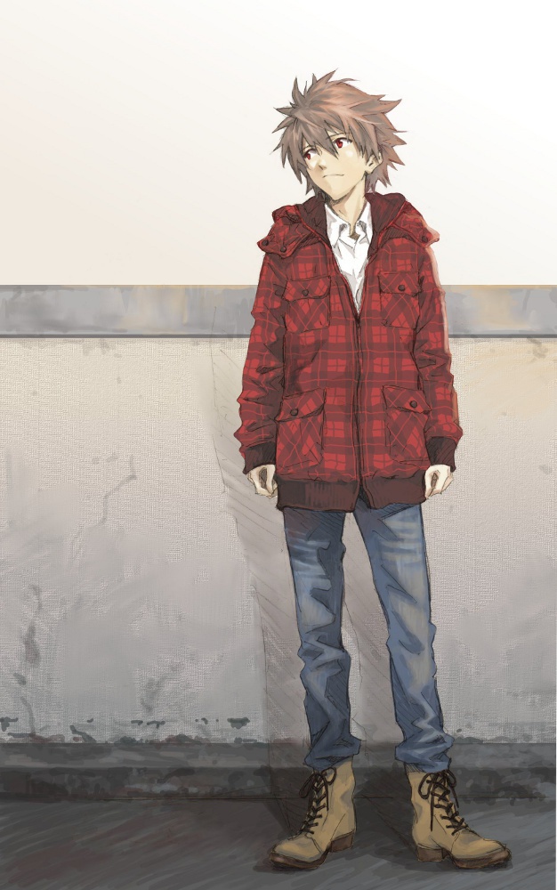 nagisa kaworu (neon genesis evangelion) drawn by mc_(k0111s)